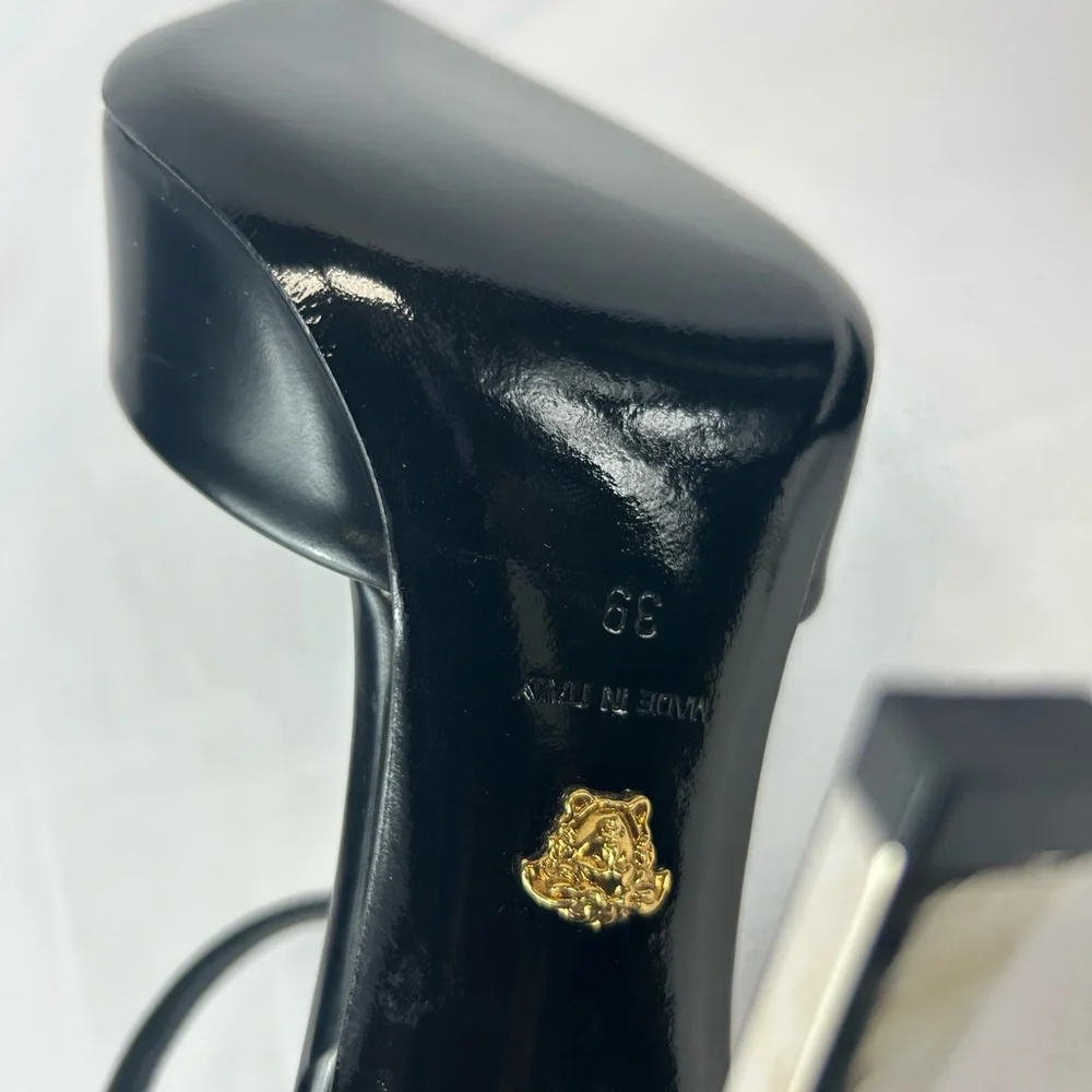 VERSACE
Leather Ankle Strap Pumps - Picture 8 of 9
